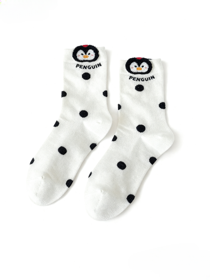 かわいいペンギンシームレスソックス