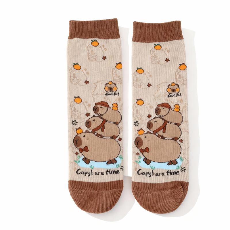 【5足set】カピバラコットンソックス