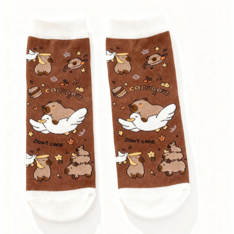 【5足set】カピバラコットンソックス