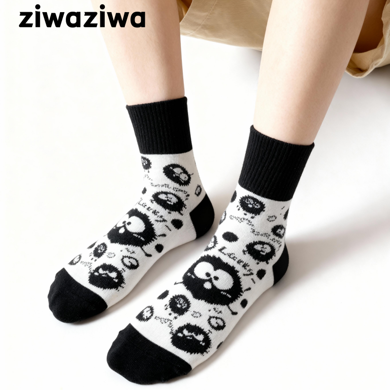 【5足set】クロタマ家族ソックス