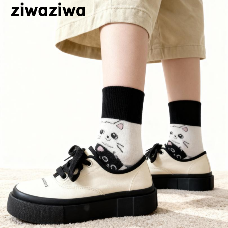 【5足set】クロタマ家族ソックス