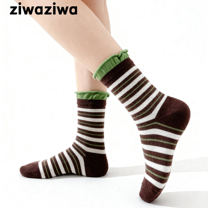 アボカド緑シームレスソックス