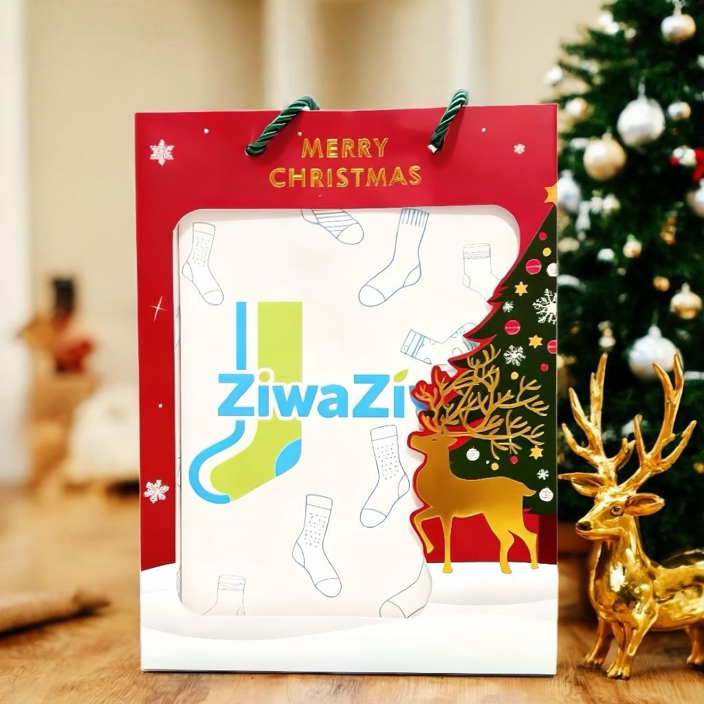 Original Design Winter Women's Fuzzy Christmas-Themed Socks - 3-Pair Gift Set