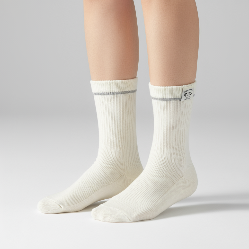 ワンポイント折り返しソックス