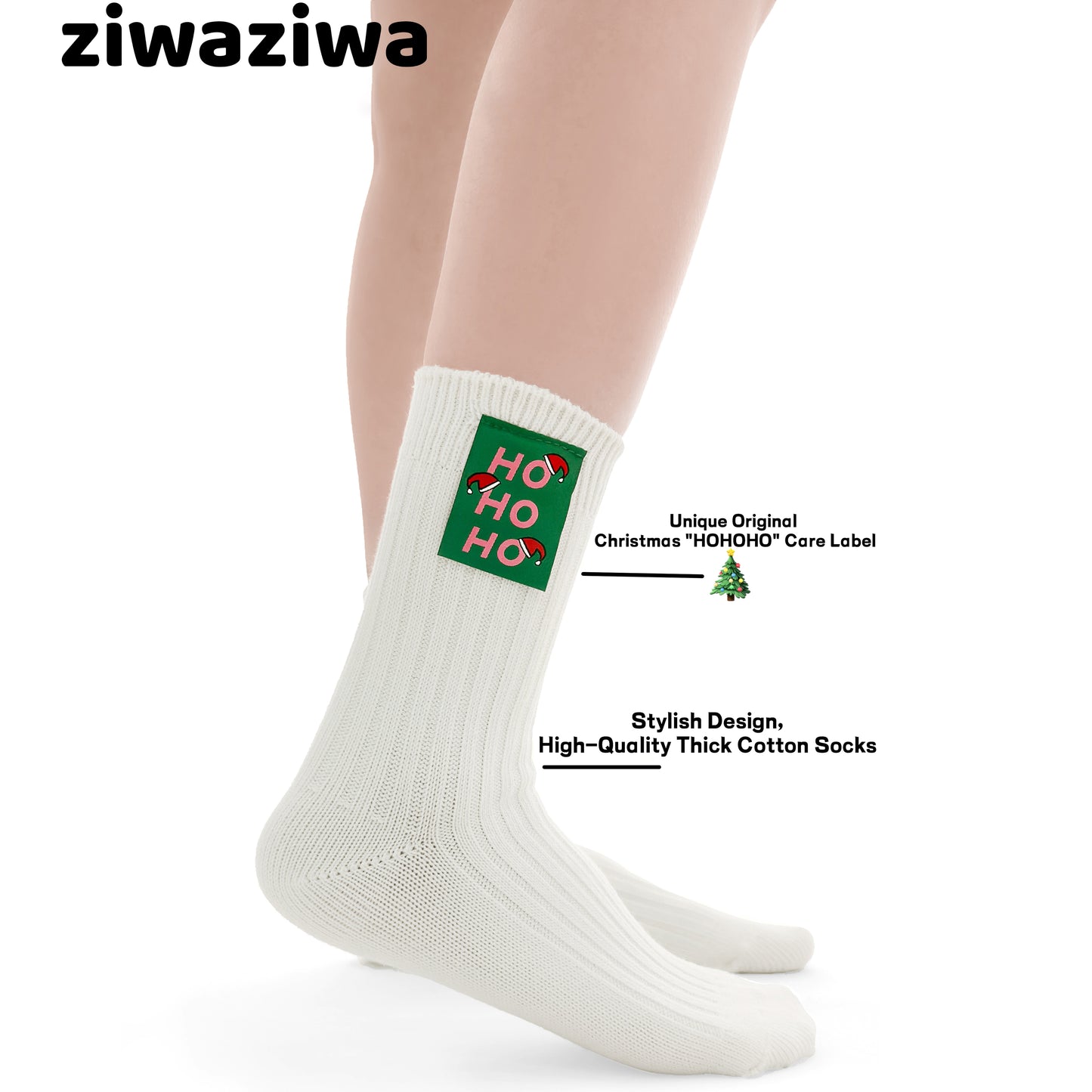 ”HOHOHO“ Christmas Winter Socks