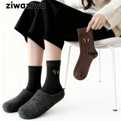 ダックスフントシルク・ウール混紡シームレスソックス