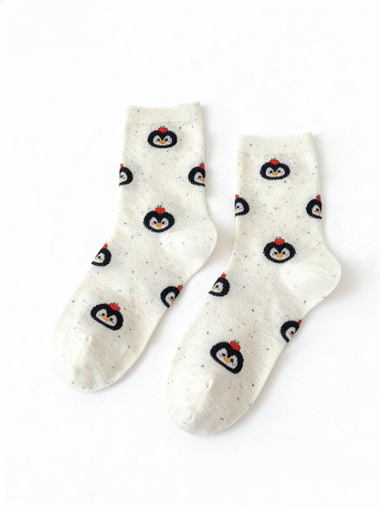 かわいいペンギンシームレスソックス
