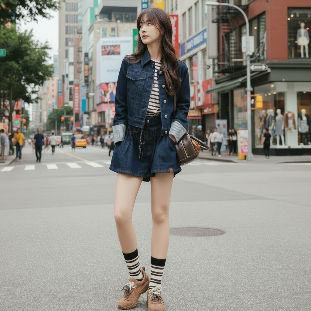 ボーダービンテージ風ウール混シルクソックス超柔らかい